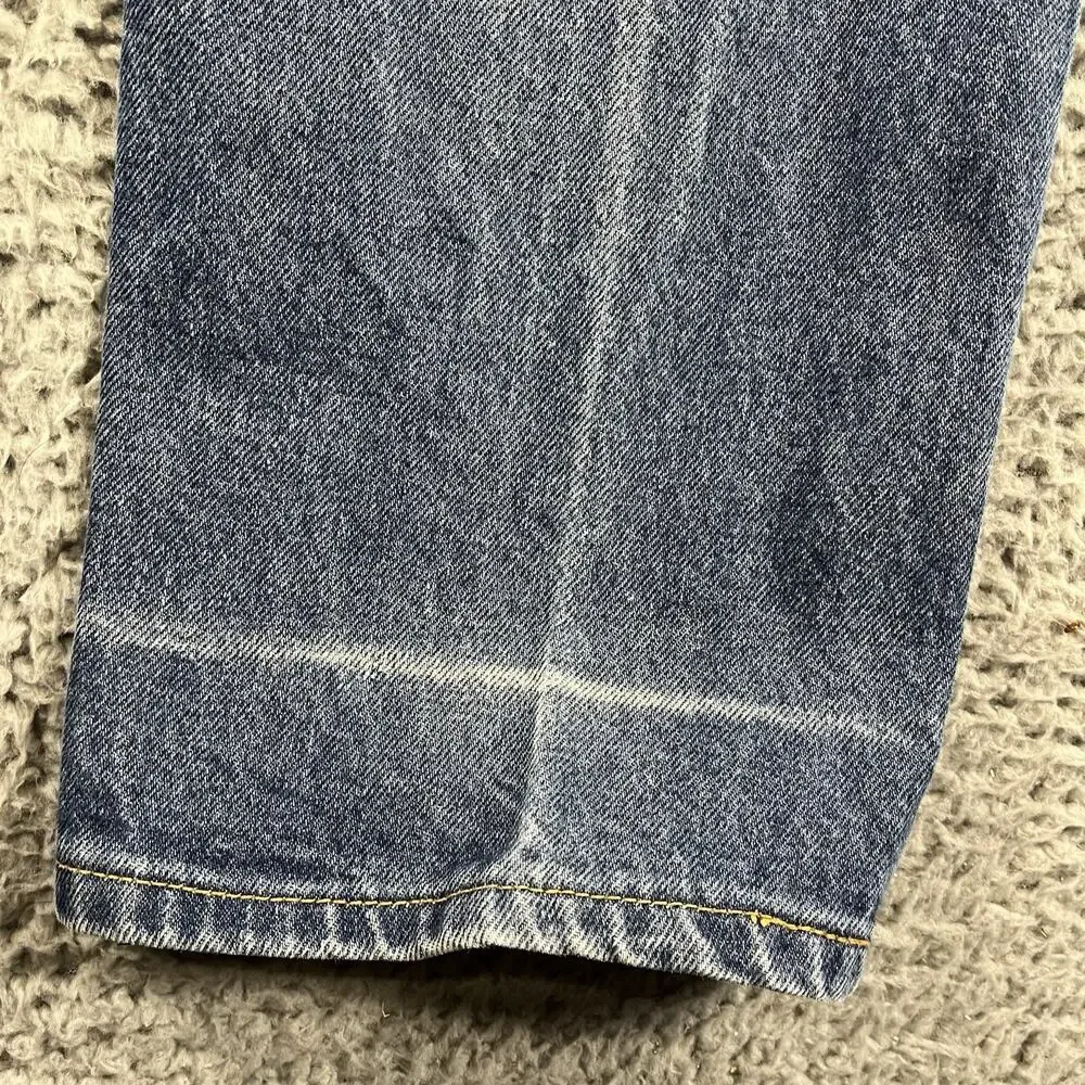 VINTAGE LEVIS 505 ORANGE TAB JEANS MENS 38x32 ACTUAL 36x32 USA MADE 90s STRAIGHT - Picture 6 of 16